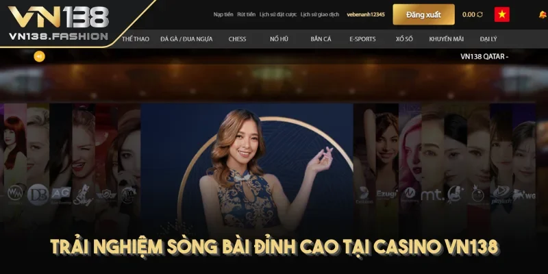 Trải nghiệm sòng bài đỉnh cao tại Casino VN138