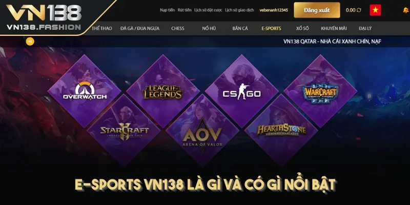 E-sports VN138 là gì và có gì nổi bật