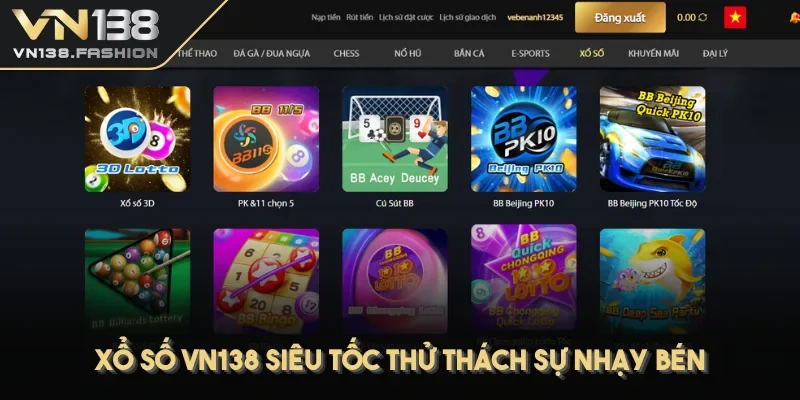 Xổ số VN138 siêu tốc thử thách sự nhạy bén